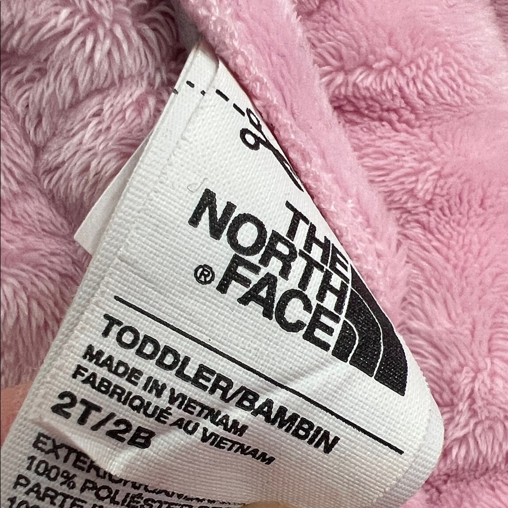 The North Face Reversable Fuzzy Pink Toddler Jacket 2T - Picture 2 of 8